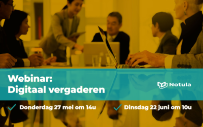 Webinar Digitaal Vergaderen